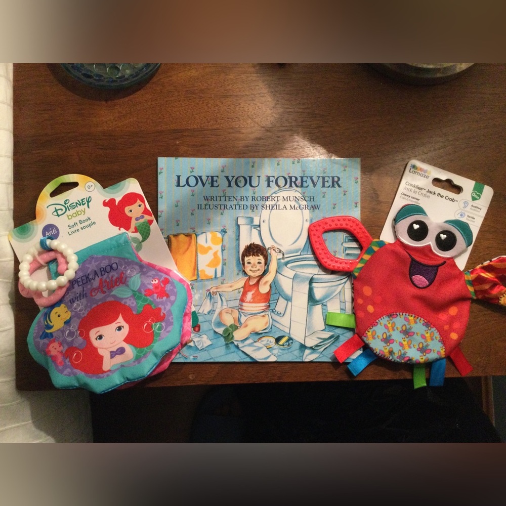 Baby Gift Bundle (3 items--book/2 toys)